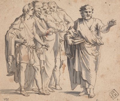 Grupo de figuras de Salvator Rosa