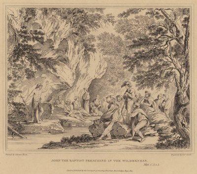 João Batista pregando no deserto, Mateus de Salvator Rosa