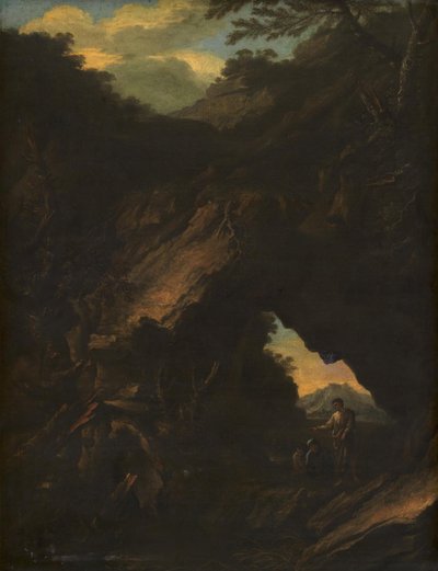 Paisagem com um "Arco Naturale" de Salvator Rosa