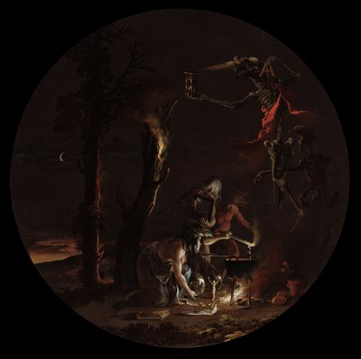 Cenas de bruxaria: noite, c. 1645-1649. de Salvator Rosa