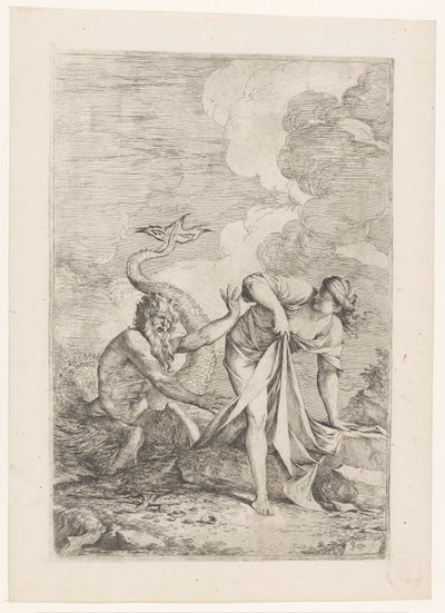 Scylla foge de Glaucus de Salvator Rosa