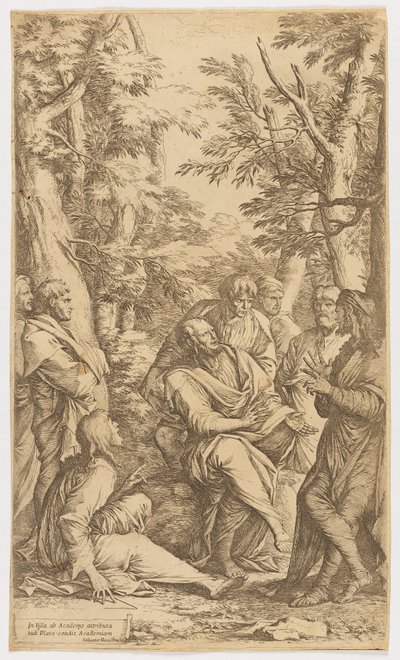 A Academia de Platão de Salvator Rosa