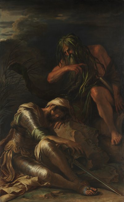 O sonho de Enéias, 1660-65. de Salvator Rosa