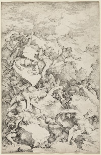 A queda dos gigantes de Salvator Rosa