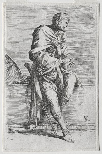 A série Figurine: Figurina, 1656-57. de Salvator Rosa