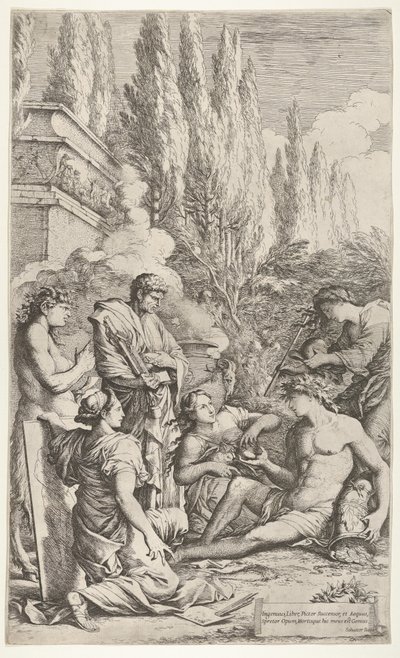 O gênio de Salvator Rosa, ca. 1662 de Salvator Rosa