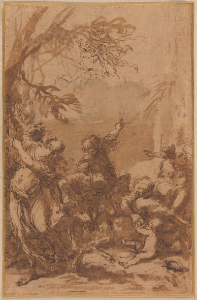 A Nutrição de Júpiter de Salvator Rosa