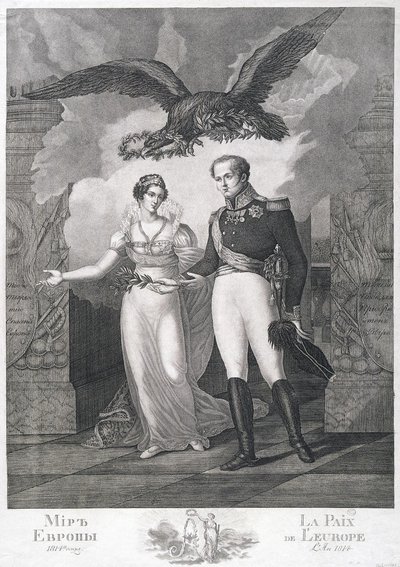 A alegoria da paz da Europa, 1814 de Salvatore Cardelli