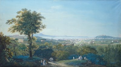 Nápoles de Capodimonte Scudillo (aguarela) de Salvatore Fergola