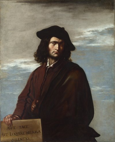 Auto-retrato de filosofia, c. 1645 de Salvatore Rosa