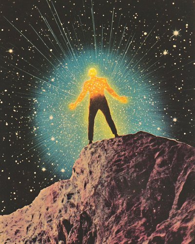 O Homem Iluminado e a Noite Cósmica de Samantha Hearn