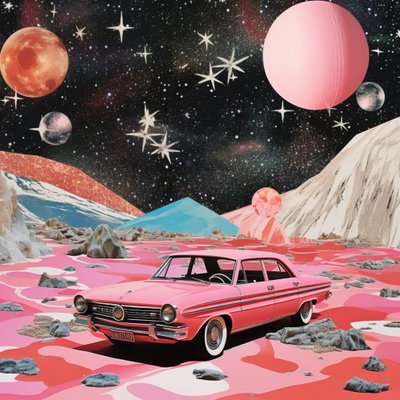 Fantasia do Lugar de Estacionamento Cor-de-rosa de Samantha Hearn