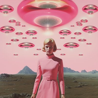 Invasão de OVNIs cor-de-rosa de Samantha Hearn
