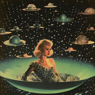 Glamour Espacial Retro de Samantha Hearn