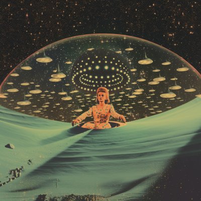 Mulher Espacial Retro de Samantha Hearn
