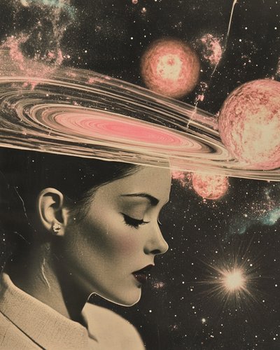 Mulher Cósmica Reflexiva de Samantha Hearn