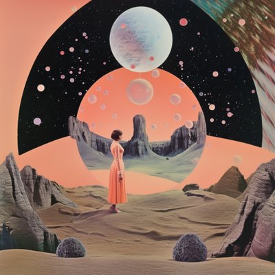 Mulher no Deserto Cósmico de Samantha Hearn