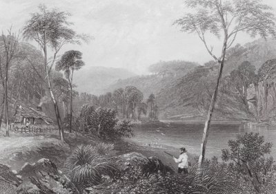Austrália: Fairlight Glen, no Warragamba (gravura) de Samuel (after) Prout