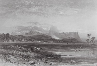 Austrália: Perth, Tasmânia (gravura) de Samuel (after) Prout