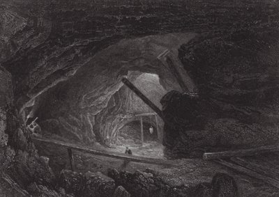 Austrália: As minas de cobre de Burra Burra (gravura) de Samuel (after) Prout