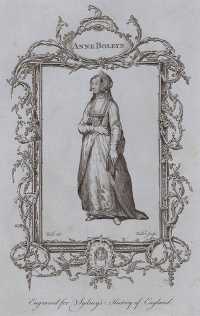 Ana Bolena (gravura) de Samuel (after) Wale