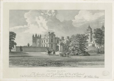 Drayton Bassett - "Drayton Manor": litografia, sd [ 19 cent] de Samuel A. Rayner
