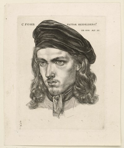 Retrato de Karl Philipp Fohr de Samuel Amsler