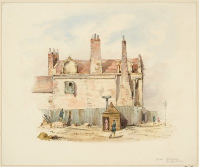 Forth House - Back View (lápis e wc no papel) de Samuel Bilston