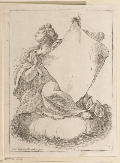 Mulher segurando um pano
Vários desenhos (título da série)
Opera Varia Historica, Poetica & Iconologica (título da série) de Samuel Bottschild