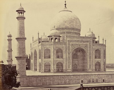 Agra; o Taj, a partir do canto do quadrilátero de Samuel Bourne