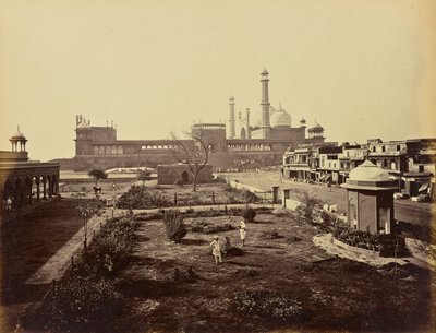Delhi; O Jumma Musjid, do Norte de Samuel Bourne