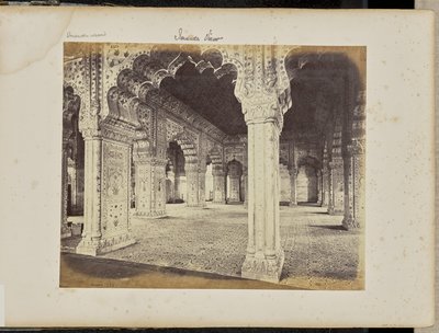 Deli - O palácio, interior do Diwan-i-Khas de Samuel Bourne