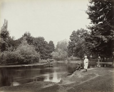 Dhul Canal abaixo de Chunar Bagh, Caxemira, c. 1865 (albumen silver print) de Samuel Bourne