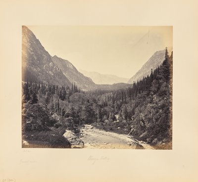 Vista geral do vale de Wanga de Samuel Bourne