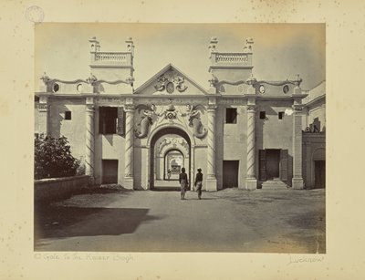 Lucknow; o Portão da Sereia, Kaiser Bagh de Samuel Bourne
