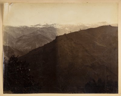 Cenário de montanha em Darjeeling, de 
