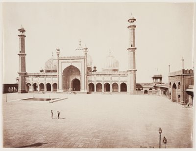 Vista de uma Mesquita, c.1860 (impressão de albumen a partir de negativo de vidro) de Samuel Bourne