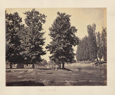 Vista do canal Dhul de Samuel Bourne