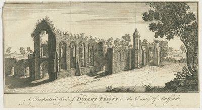Dudley Priory: gravura de Samuel Buck