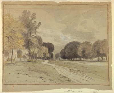 Desenho, Main Street, East Hampton, Long Island, 11 de agosto de 1880 de Samuel Colman