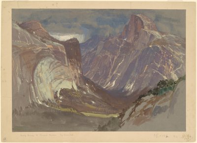 Half Dome e Royal Arches, Yosemite, de Glacier Point de Samuel Colman