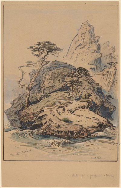 Point Lobos, Califórnia de Samuel Colman