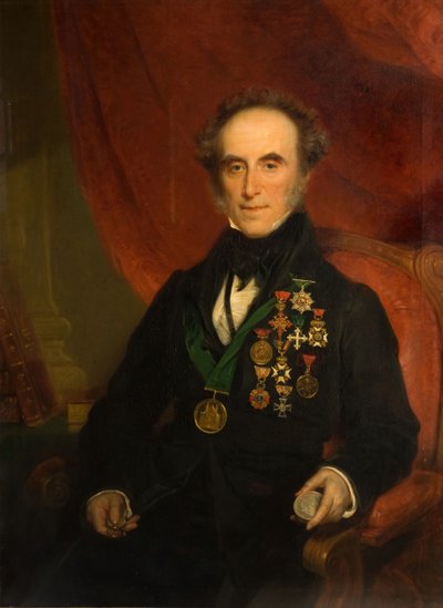 Retrato de Sir Edward Thomason 1769-1849, 1849. de Samuel Colman