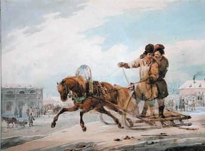 trenó russo de Samuel Colman