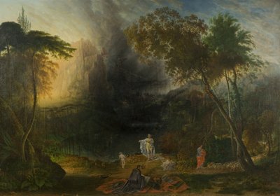 The Coming of the Messiah & the Destruction of Babylon, c.1832 (óleo sobre tela) de Samuel Colman
