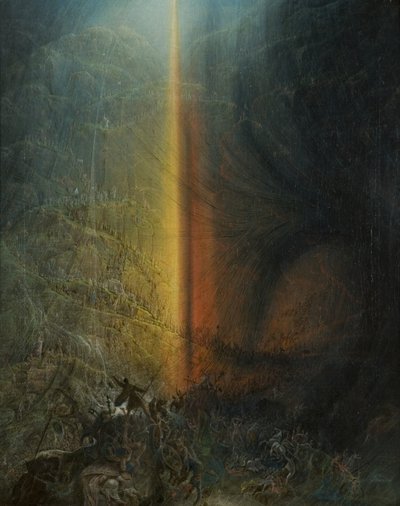 A Destruição do Anfitrião do Faraó, c.1830 (óleo sobre tela) de Samuel Colman