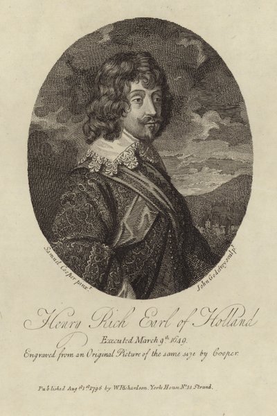 Henry Rich Earl da Holanda de Samuel Cooper
