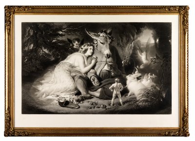 Sonho da Noite de Verão (mezzotint) de Samuel Cousins