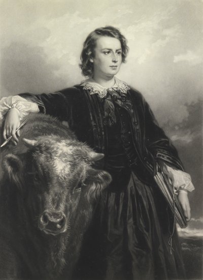 Rosa Bonheur na Thirty-Four (mezzotint) de Samuel Cousins