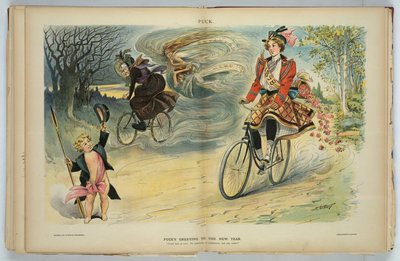Saudação de Puck ao Ano Novo de 1898 de Samuel D. Ehrhart